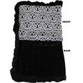 Mirage Pet Products Luxurious Plush Pet BlanketFancy Black Full Size 500-136 FnBkFL